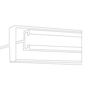 Rail de fixation en aluminium. Ce rail de fixation de 100cm est pré-adhésivé avec un double face 3M.

Produits associés : bride 80x40, mât galvanisé de 80x40.
